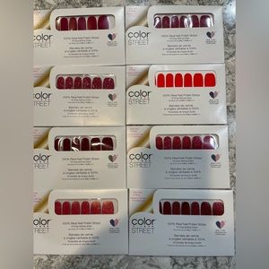 Color Street Nail Strips-Red, Red Wine Bundle